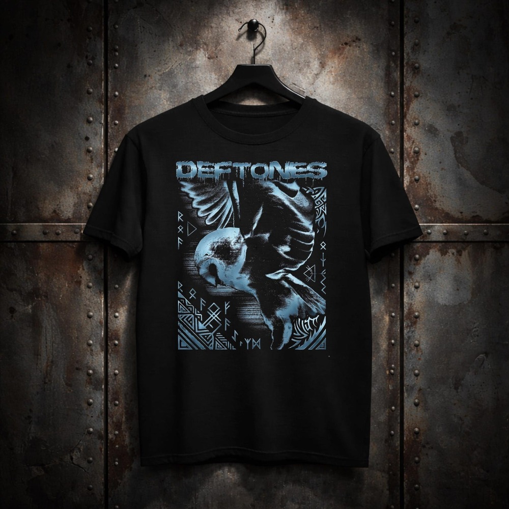 Deftones T-shirt, Deftones Black Band Concert Shirt